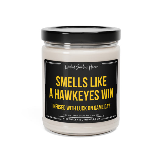 Smells Like Iowa Hawkeyes Candle, University of Iowa Candle, Iowa Inspired, Game Day Decor, Unique Gift Idea, Sport Themed Candle
