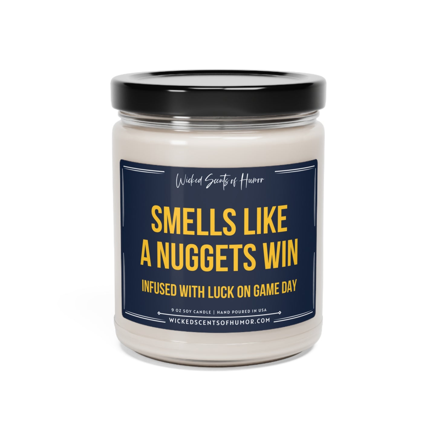 Smells Like Denver Nuggets Candle, Basketball NBA Candle, Nuggets Inspired, Game Day Decor, Unique Gift Idea, Sport Themed Candle