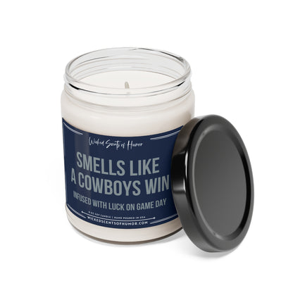 Smells Like A Cowboys Win Candle, Unique Gift Idea, Football Candle, NFL Fan Gift, Game Day Decor, Sport Themed Candle, Dallas Cowboy