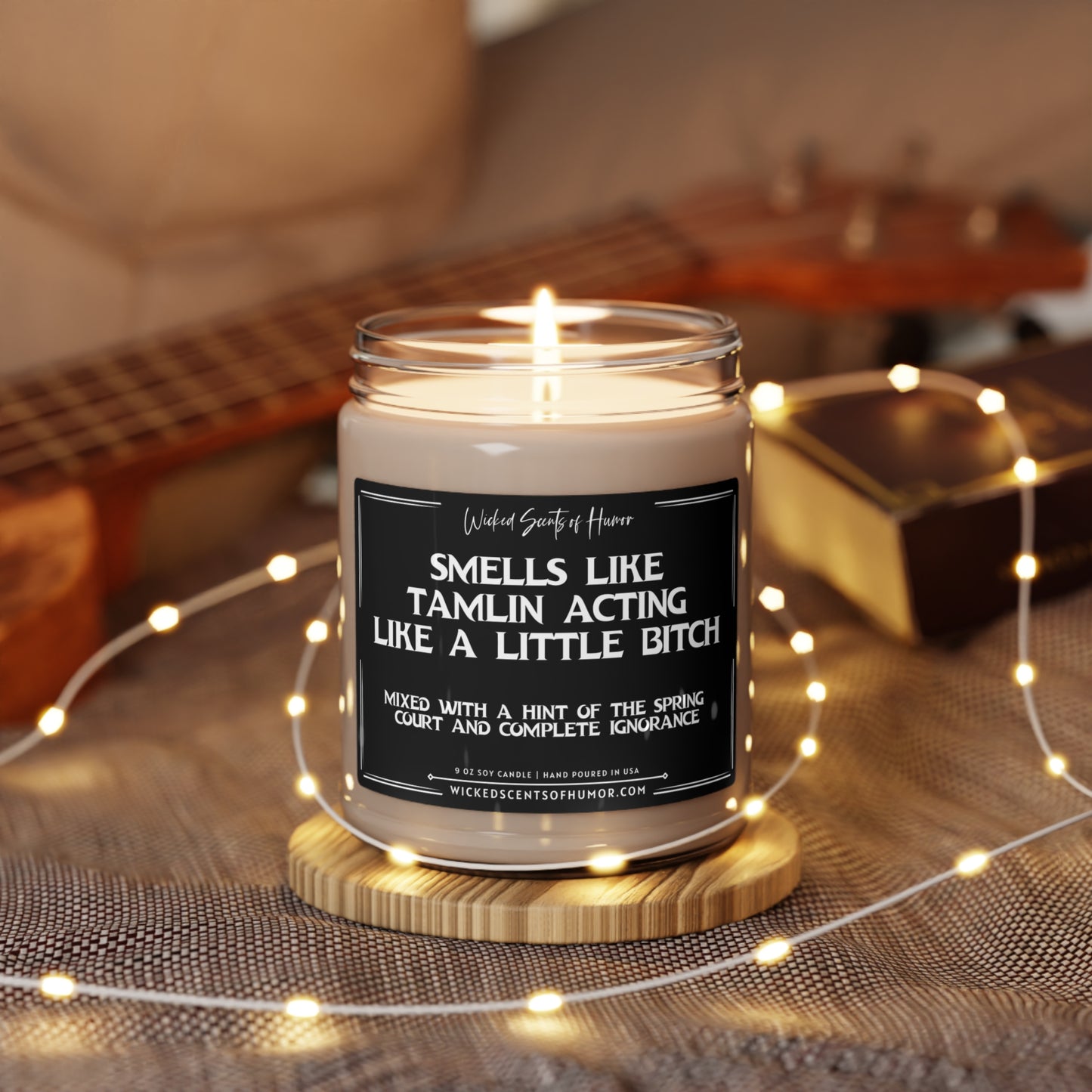 Tamlin's a Bitch Candle, Acotar fan gift, acomaf, A court of thorns and roses merch, Velaris Candle, Book Lover Candle, Literary Book Candle