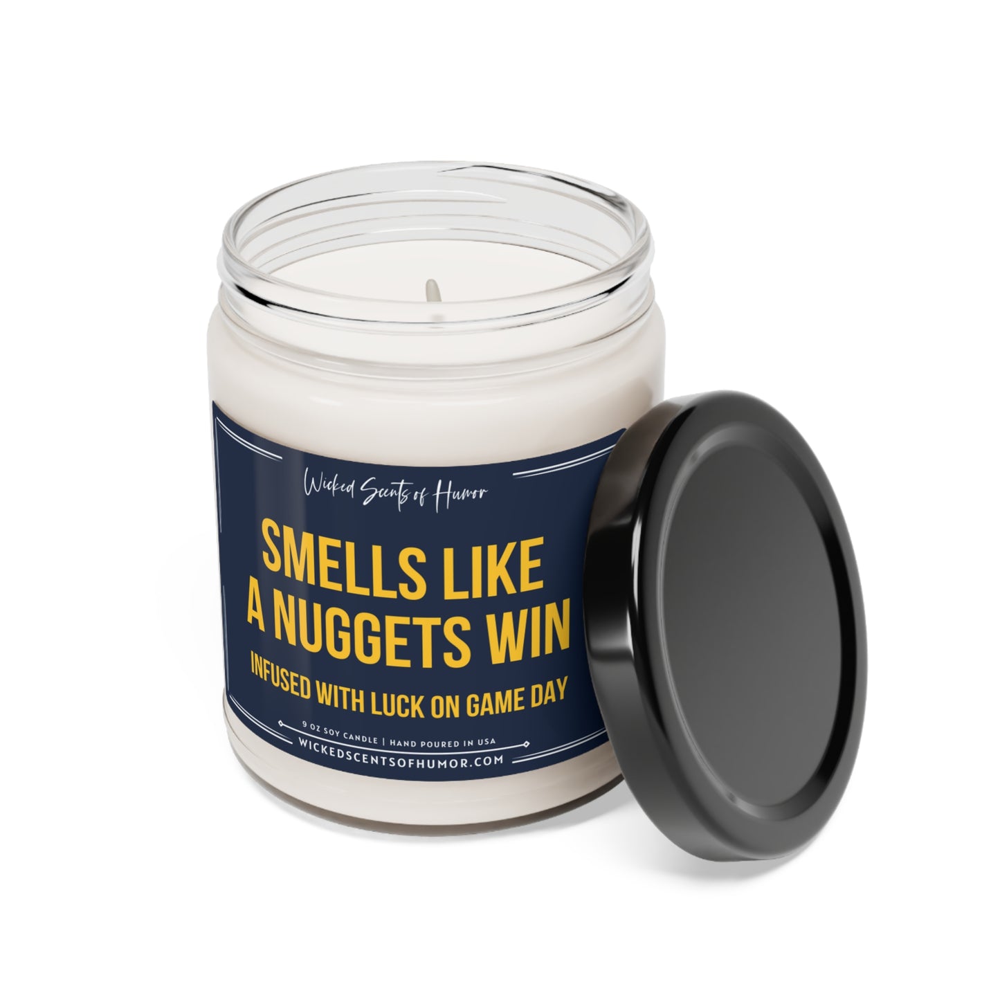 Smells Like Denver Nuggets Candle, Basketball NBA Candle, Nuggets Inspired, Game Day Decor, Unique Gift Idea, Sport Themed Candle