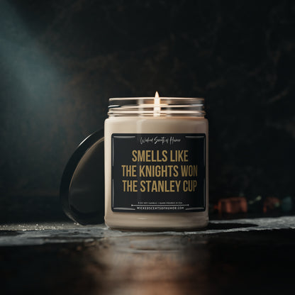 Smells Like A Knights Stanley Cup Candle, Unique Gift Idea, Vegas Knights Candle, NHL Gift Candle, Game Day Decor, Sport Themed Cand