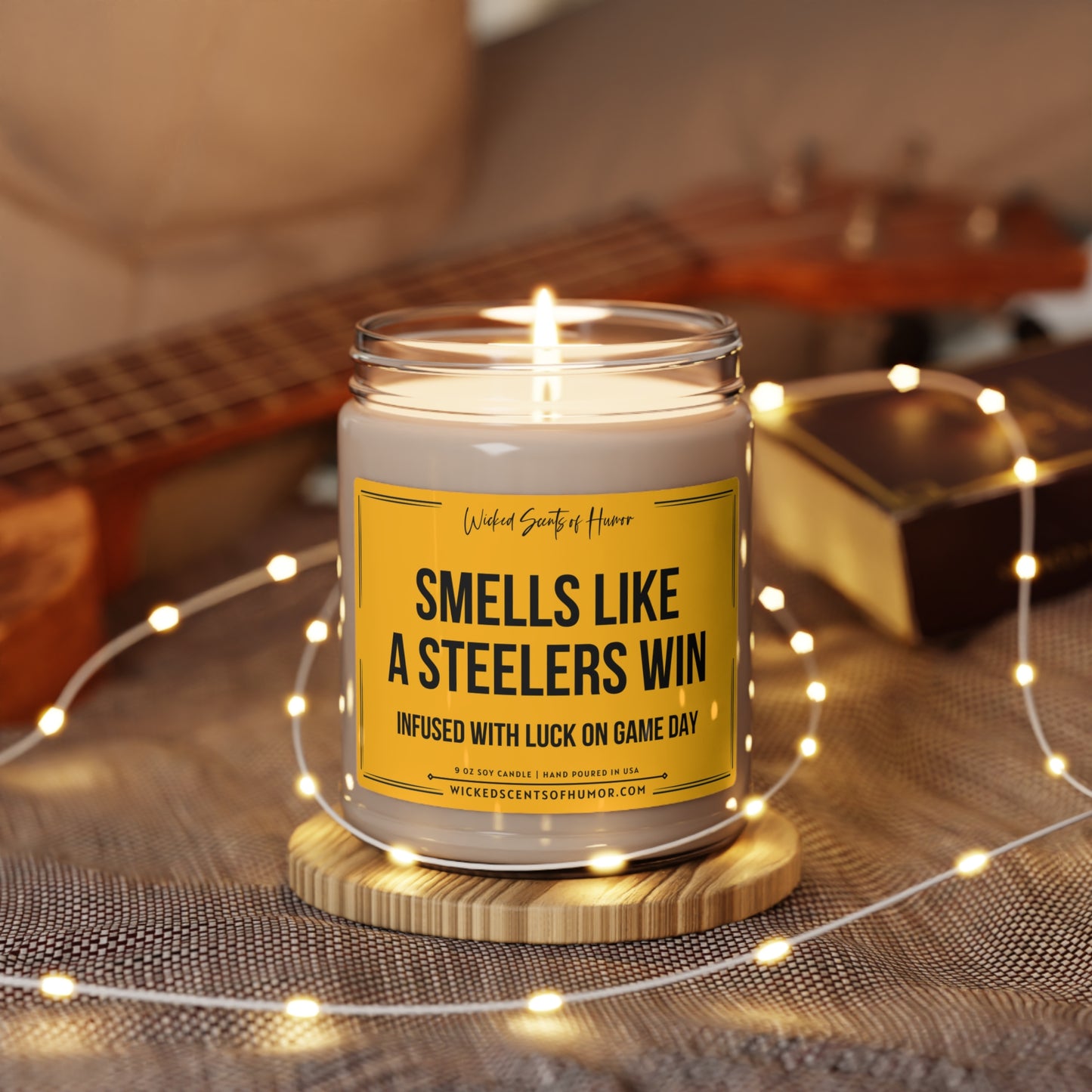 CE Craft - Smells Like A Steelers Win Candle - Football Themed Candle, Gift  for Dad, Gift for Son, Pittsburgh Gift, Pittsburgh Themed Candle, Gift for