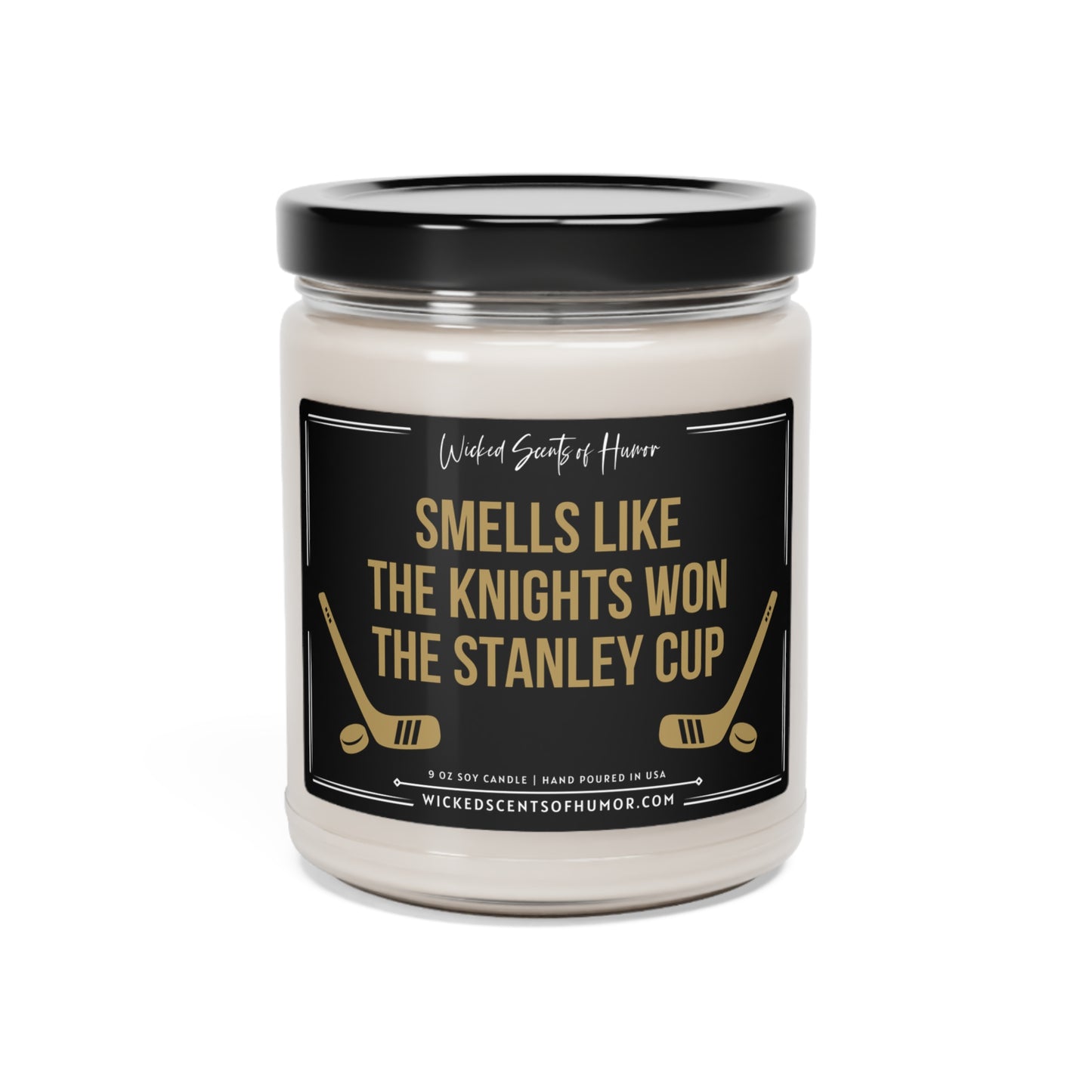 Smells Like A Knights Stanley Cup Candle, Unique Gift Idea, Vegas Knights Candle, NHL Gift Candle, Game Day Decor, Sport Themed Cand