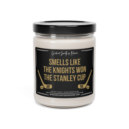 Smells Like A Knights Stanley Cup Candle, Unique Gift Idea, Vegas Knights Candle, NHL Gift Candle, Game Day Decor, Sport Themed Cand