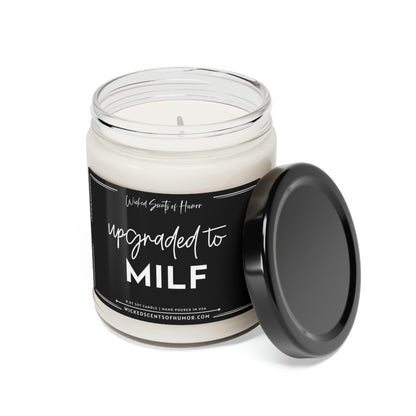Upgraded to MILF Soy Candle, New Mom Gift, Pregnancy Gift, Baby Shower Gift, New Mom Gifts, All Natural Soy Candle 9oz