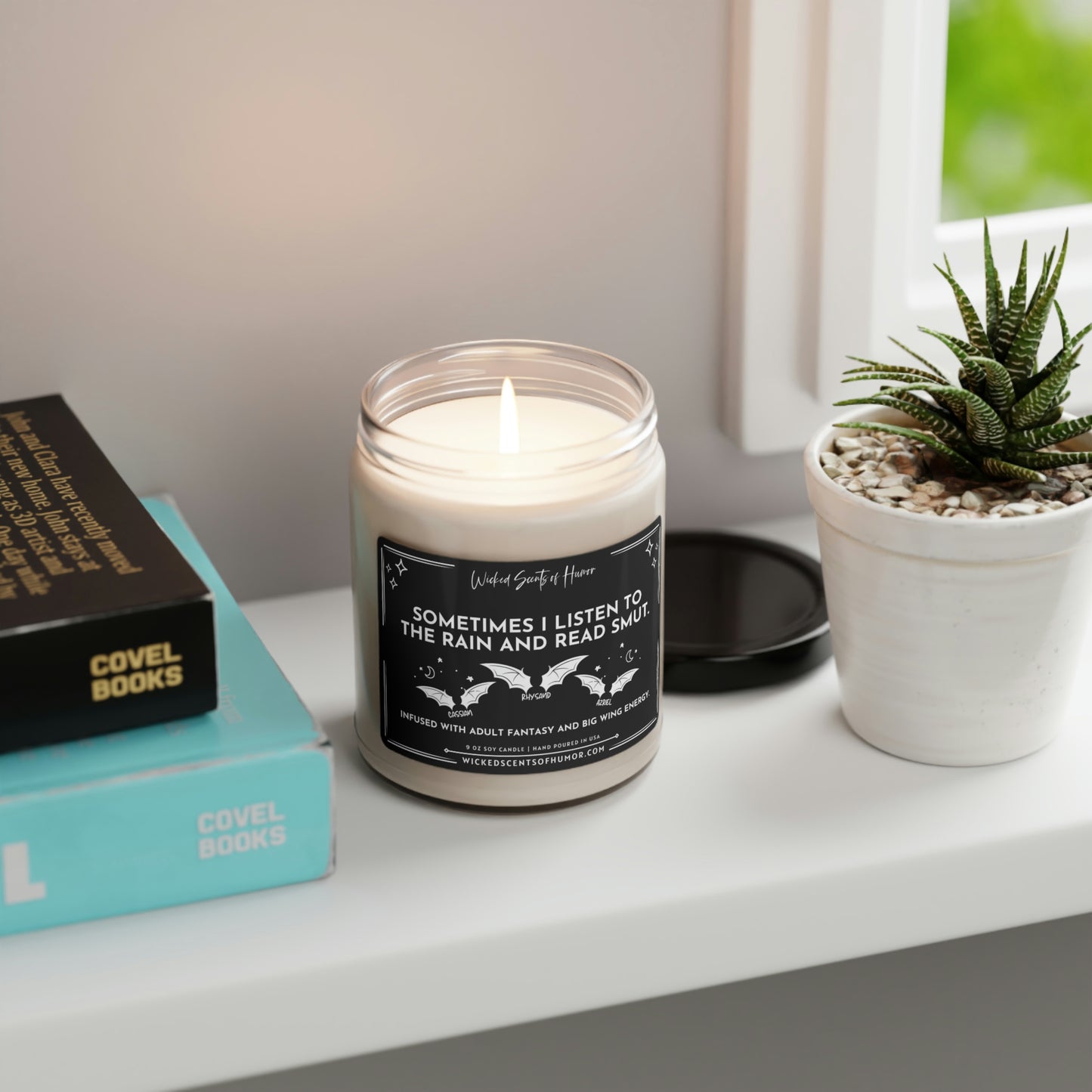 Smut and Rain Candle, Acotar Merch, A court of Thorns and Roses, Velaris Candle, ACOMAF, Book Lover Candle, 9oz Soy Candle