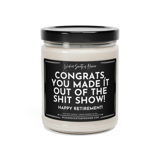 Congrats on Quitting Your Job Candle, Retirement Gift, Funny Retirement Gifts for Men Gift, CoWorker Gift, New Job Candle