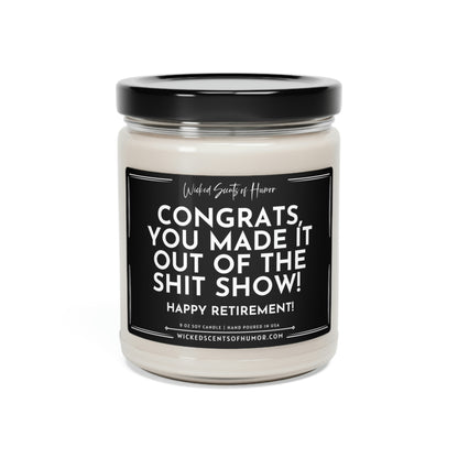 Congrats on Quitting Your Job Candle, Retirement Gift, Funny Retirement Gifts for Men Gift, CoWorker Gift, New Job Candle