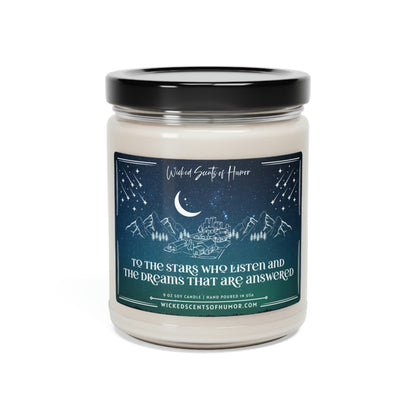 Starfall Acotar Velaris Landscape Book Inspired Book Lover All Natural Soy 9oz Soy Candle Candle A Court of Thorns and Roses