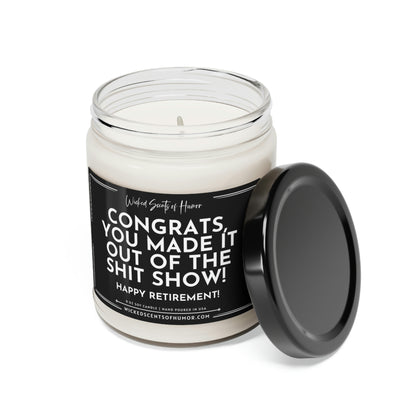 Congrats on Quitting Your Job Candle, Retirement Gift, Funny Retirement Gifts for Men Gift, CoWorker Gift, New Job Candle