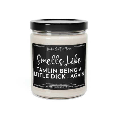 Smells Like Tamlin Being a Dick Again, ACOTAR, Bookish Gift, Reader Gift, Funny Adult Candles, Natural 9oz Soy Candle, ACOMAF Merch, Vela
