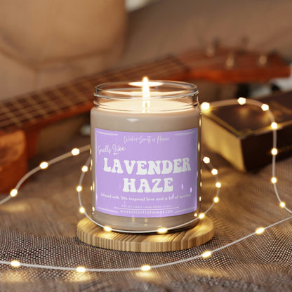 Lavender Haze Inspired Taylor Candle, Swiftie Gift, Midnights Merch, Swift New Album Merch, TS Midnights, 9oz All Natural Soy Candle