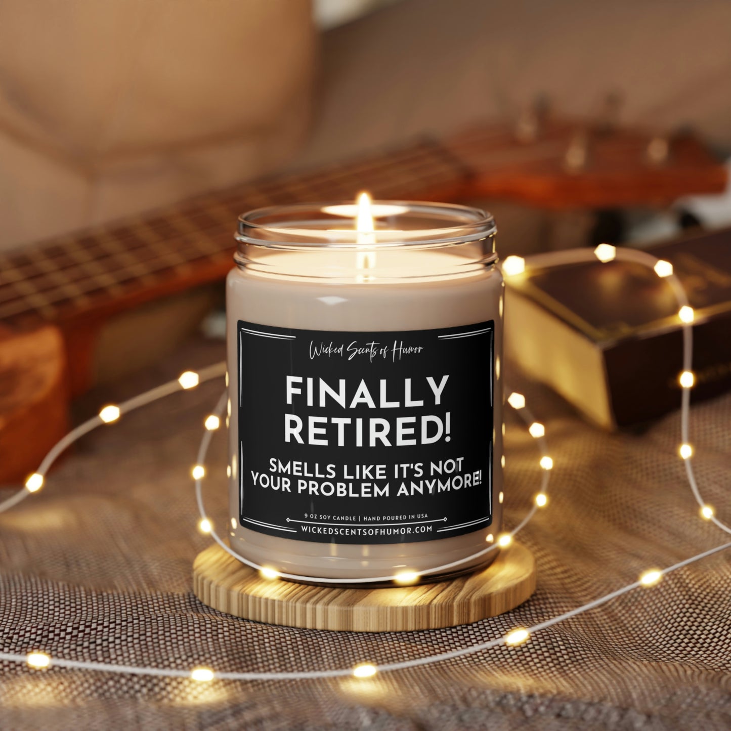 Happy Retirement Candle, Friendship Candle, Retirement Gifts, Retirement Party Gifts, Personalized, Funny Retirement Gift, 9oz Soy Candle