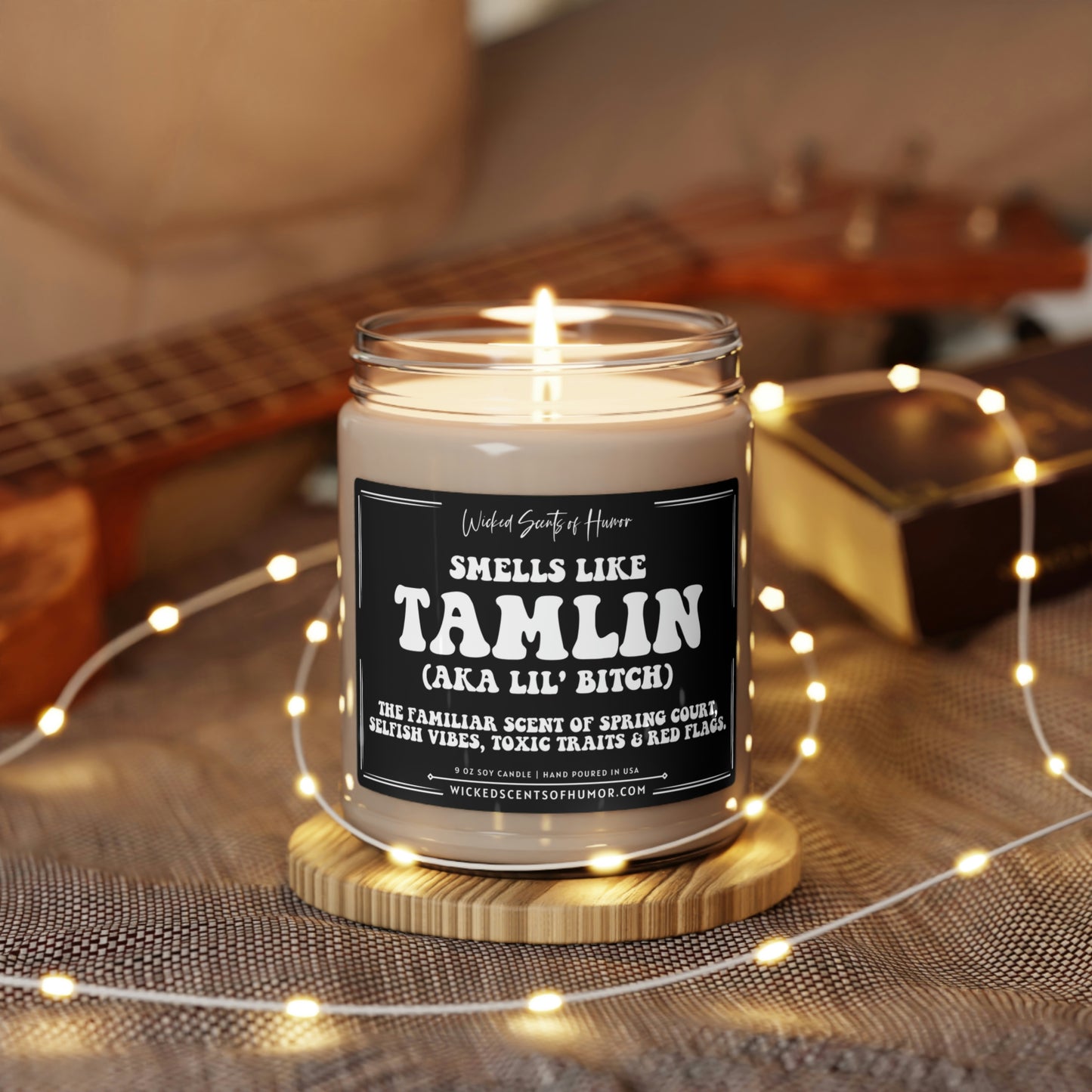 Tamlin's a Bitch, ACOTAR Spring Court Velaris, Bookish Gift, Reader Gift, Funny Adult Candles, All Natural 9oz Soy Candle, ACOMAF Merch